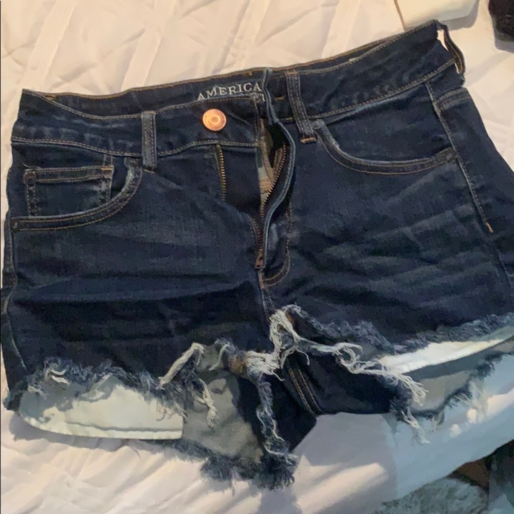 American Eagle dark jeans shorts